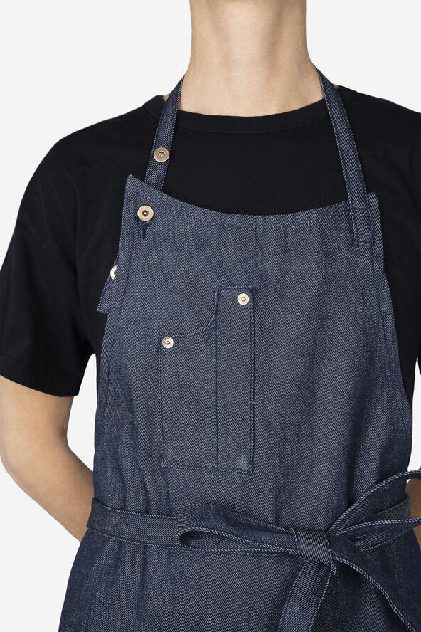 DutchDeluxes Five Pockets Apron , Slim Fit, Denim Brut Denim brut