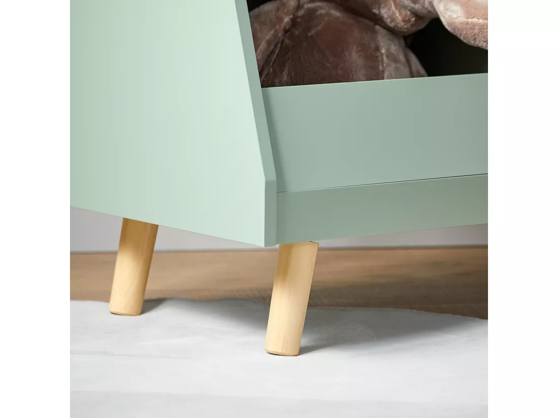 SoBuy Bibliothèque Enfant, Étagère à Livres, Meuble Rangement Enfant, Meuble Rangement Jouets et Livres pour Chambre d'enfant, 5 Compartiments Ouverts, 86 x 36 x 78 cm, Vert, KMB19-GR