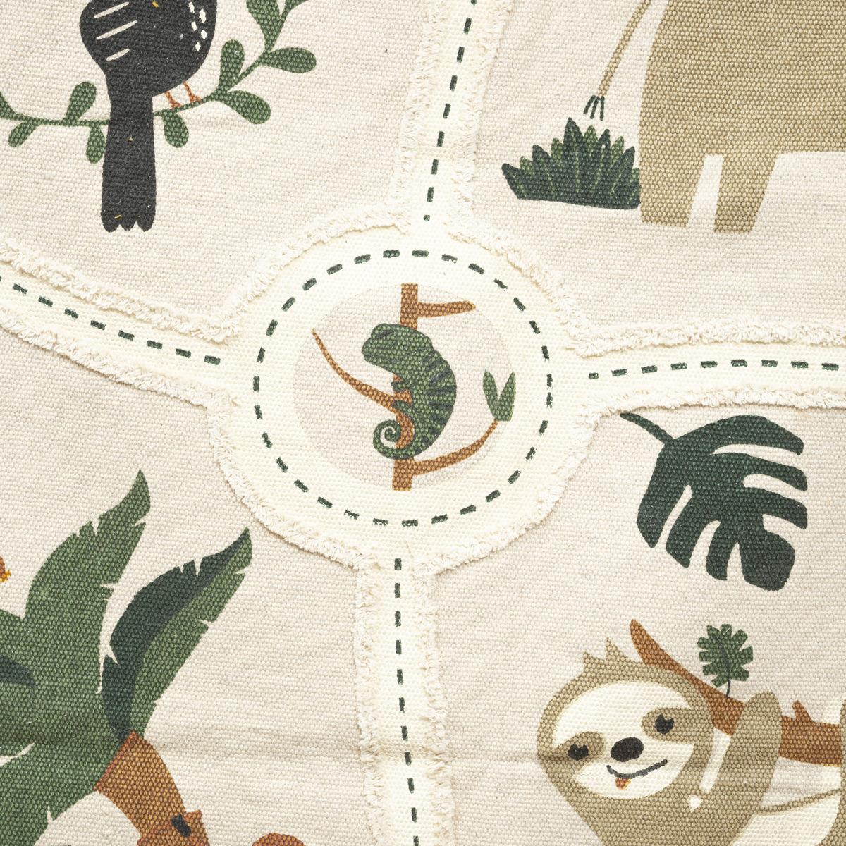 TAPIS RECTANGLE COTON JUNGLE 100X150CM