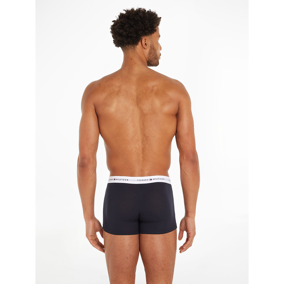 TOMMY HILFIGER<br>Conjunto de 3 cuecas boxer lisas