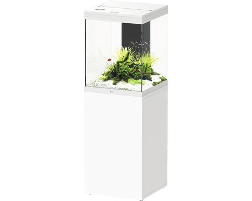 Aquatlantis Aqua Tower 163 l aquariumcombinatie, inclusief EASY LED 2.0 verlichting, intern filtersysteem, verwarming en witte kast