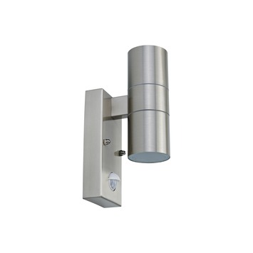 GAMMA buitenlamp Edmonton RVS 2-lichts met bewegingssensor
