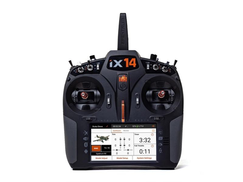 Spektrum Fernsteuerung iX14 DSMX 14 Kanal (nur Sender) Professioneller 14-Kanal Sender für Flugmodelle