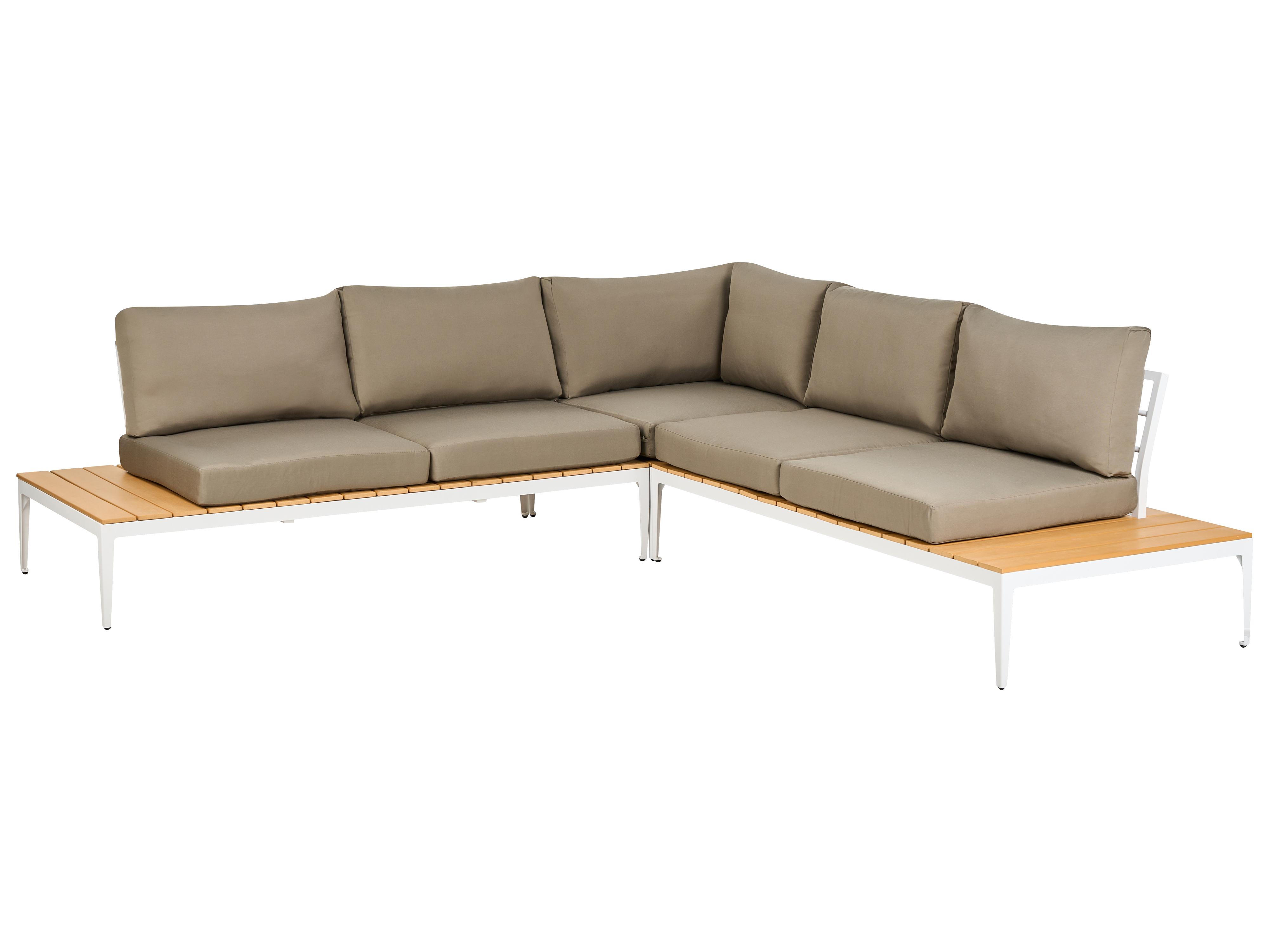 Tuin hoekloungeset met tafel 5-zits POSITANO Grijs