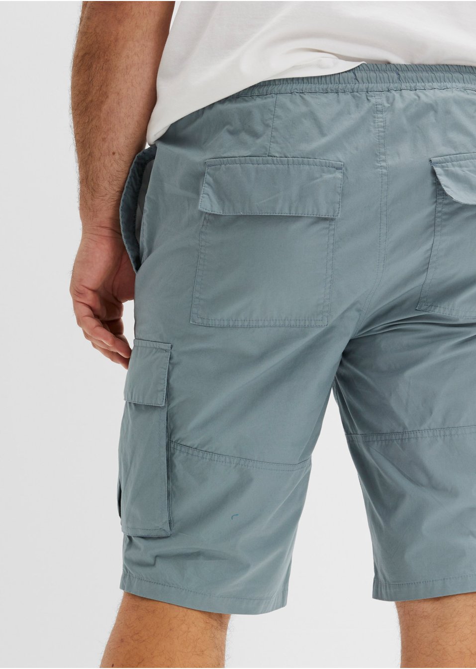 Bermuda cargo confort pour le ventre avec taille extensible, Regular Fit