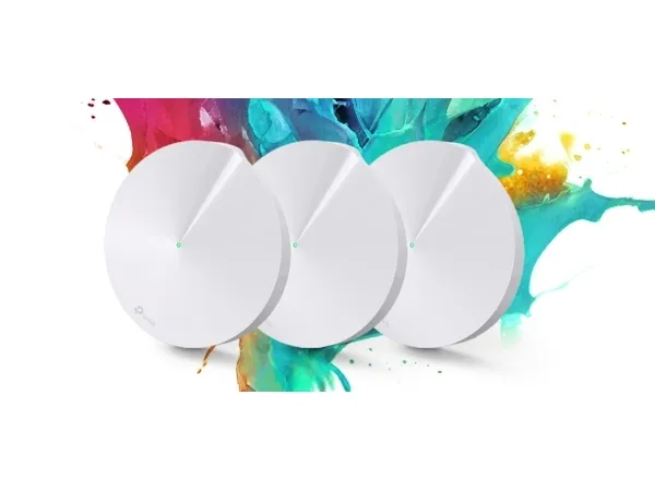 TP-Link DECO M5 - Wi-Fi-system - op til 4500 sq.ft - mesh 1GbE - Wi-Fi 5 - Dual Band (pakke med 3)