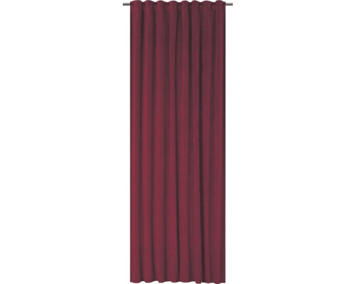Gordijn met universele band, fluweel, bordeaux, 140x280 cm
