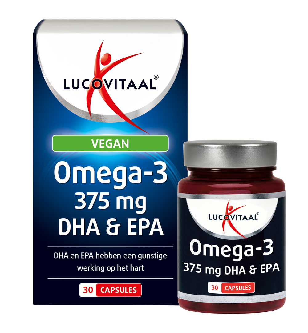 Lucovitaal Omega 3 375mg EPA & DHA Vegan (30 capsules)