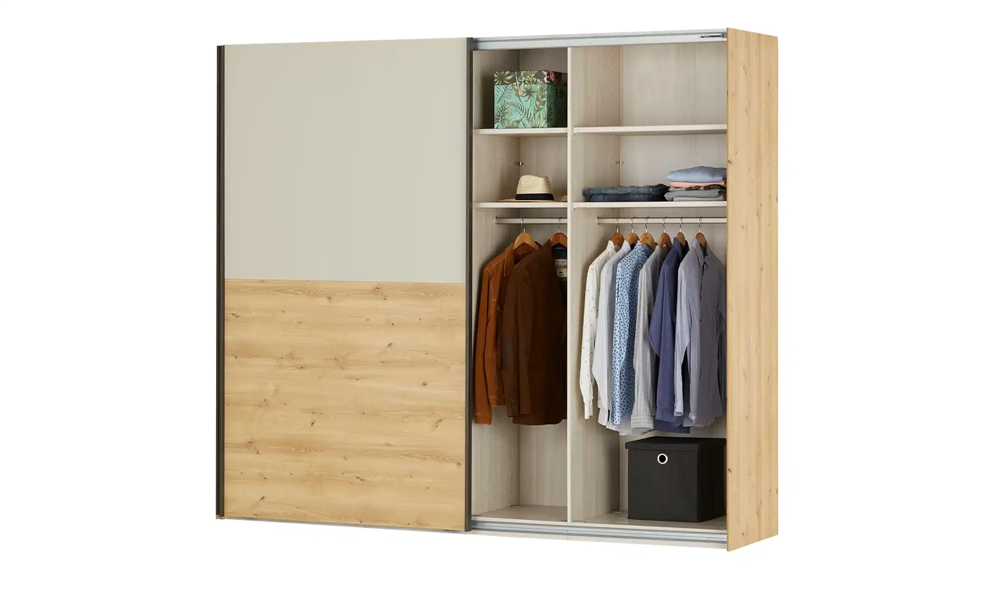uno Schwebetürenschrank, 2-türig Riva