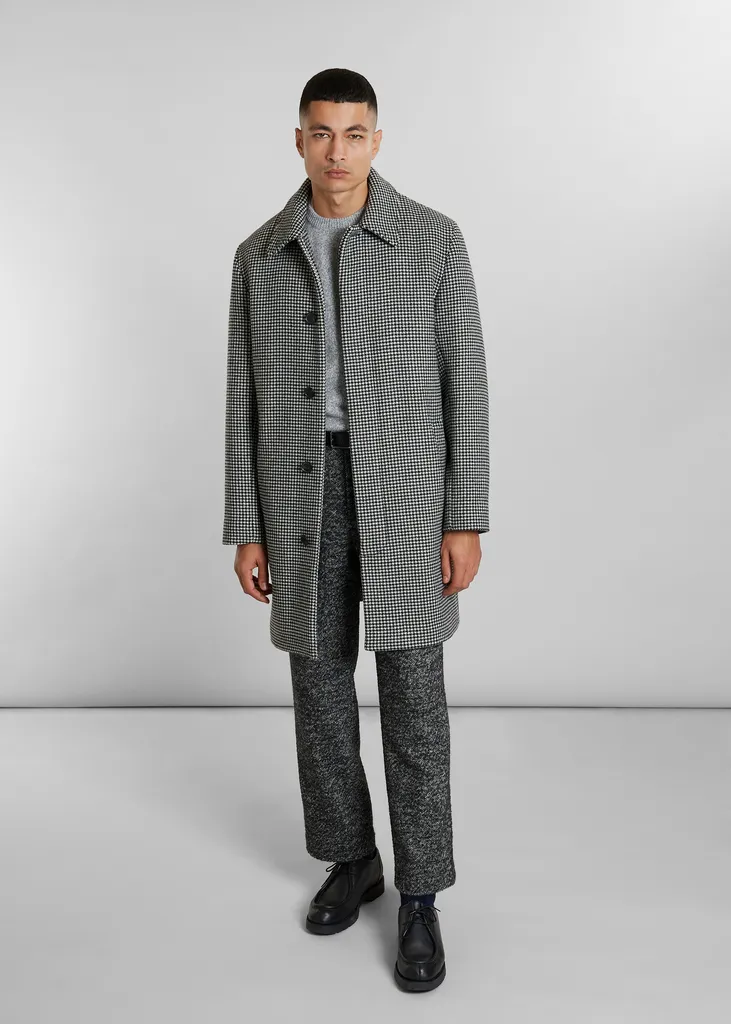 Manteau droit en laine fabriqué en France L'Exception Paris