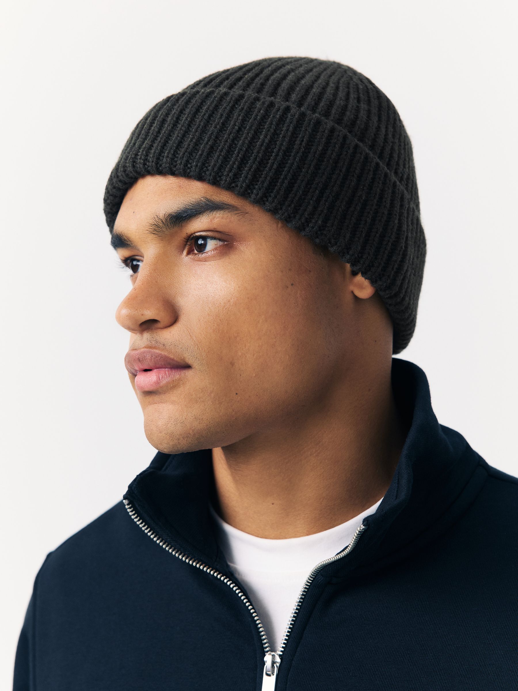Donkergroen - Beanie-muts