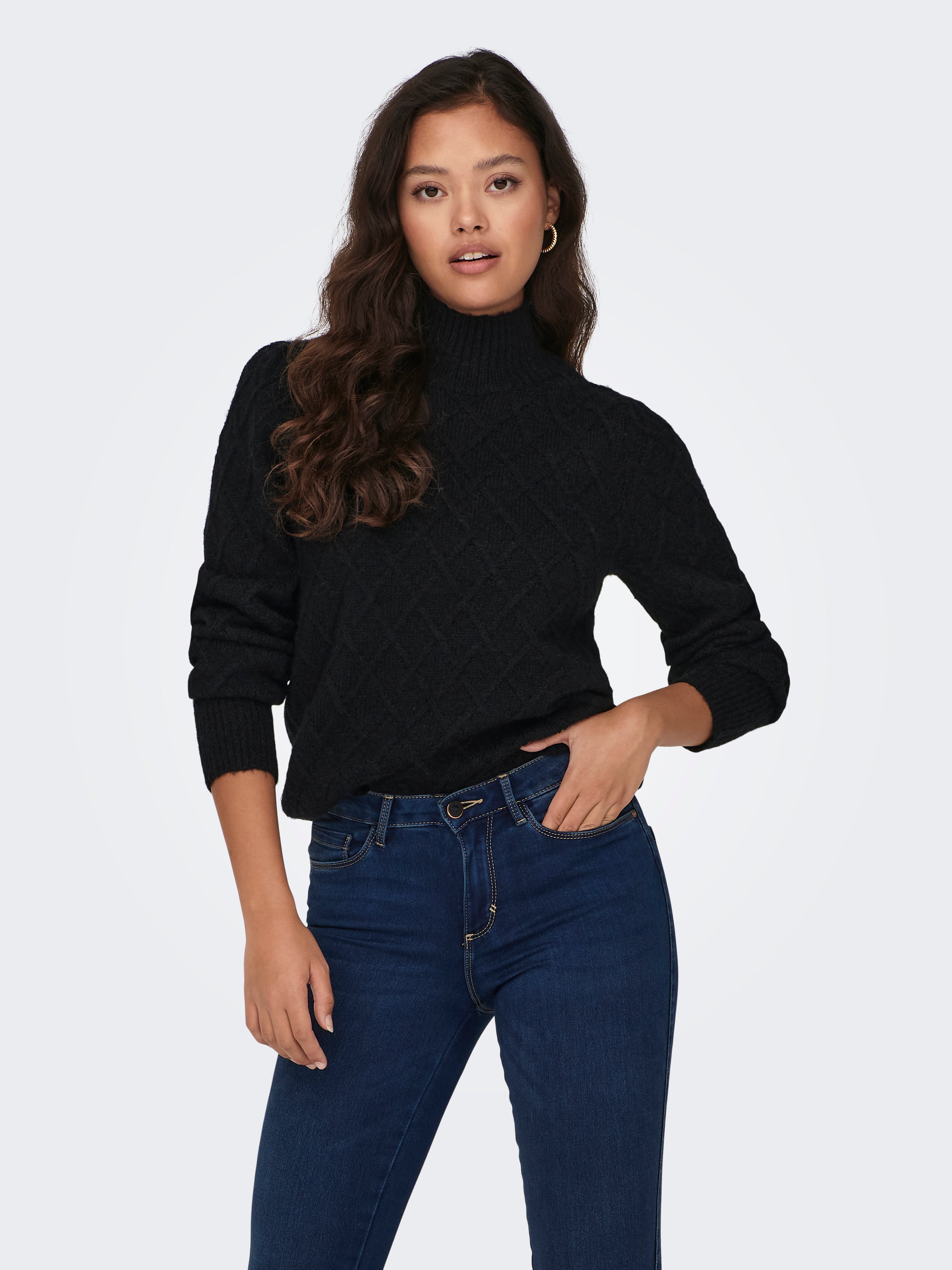 JDYSIGRID Strickpullover Black