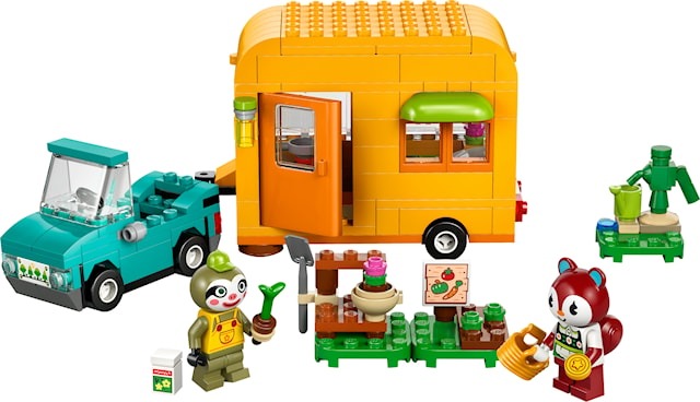 Leif med campingvogn og hagebutikk LEGO® Animal Crossing (77054)
