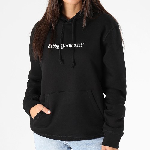 Sweat Capuche Femme Art Series Dripping Pink Noir