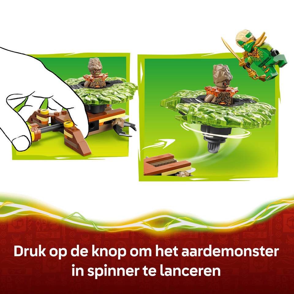 LEGO NINJAGO Lloyd vs aardemonster in spinner 71850