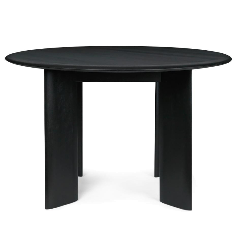 Ferm Living Bevel eettafel Ø117 zwart beuken