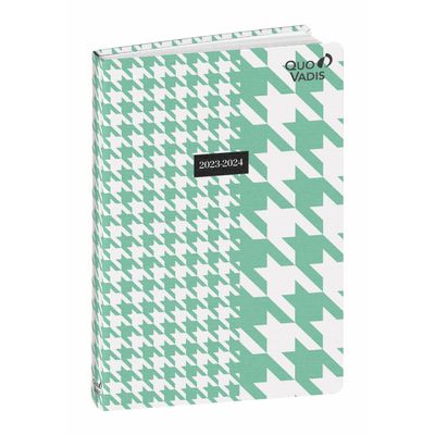 Agenda Stylish - 1 jour par page - 12 x 17 cm - pied de poule - Quo Vadis