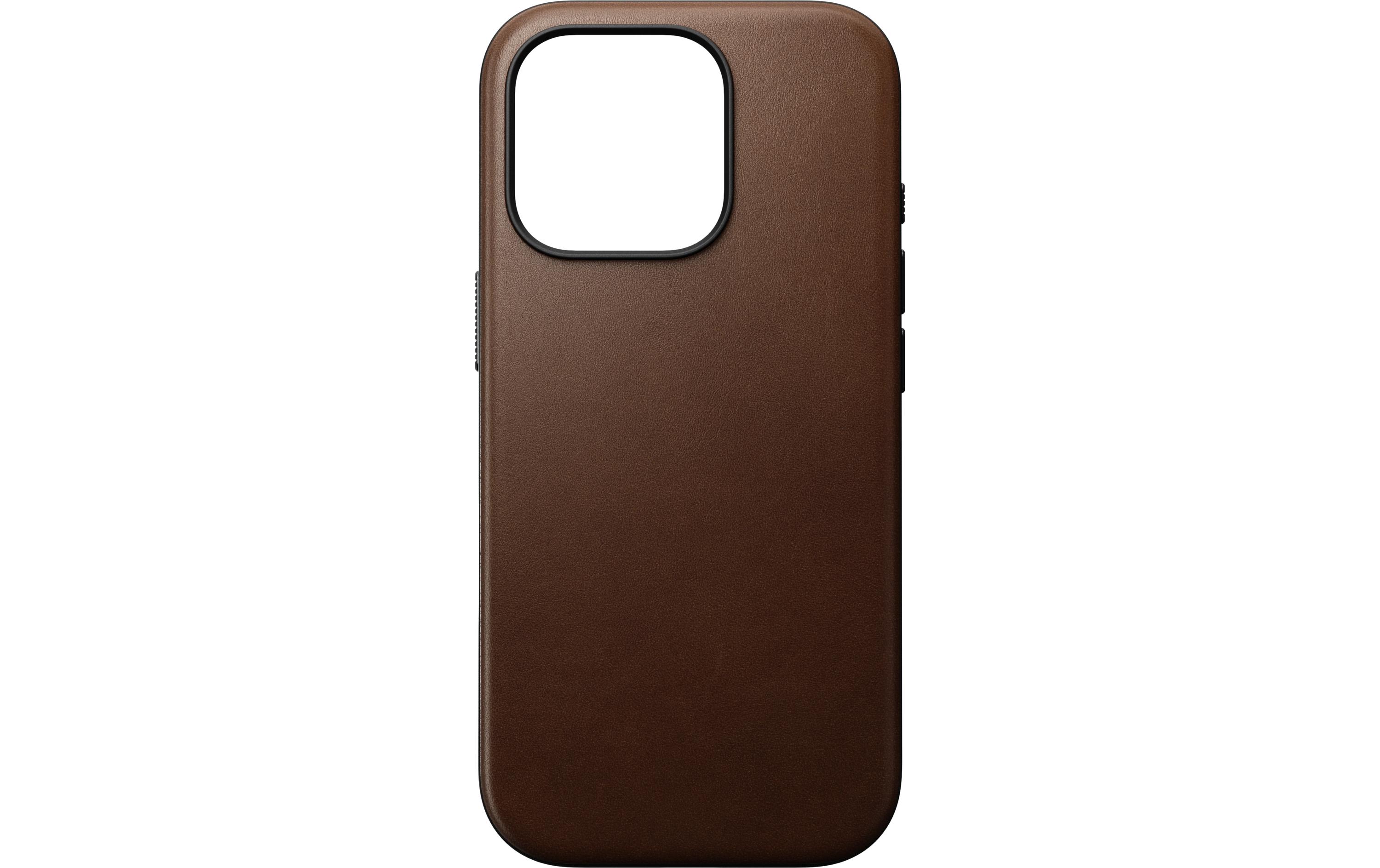 Back Cover Modern Leather iPhone 16 Pro BraunModerne Schutzhülle aus Leder für das Apple iPhone 16 Pro