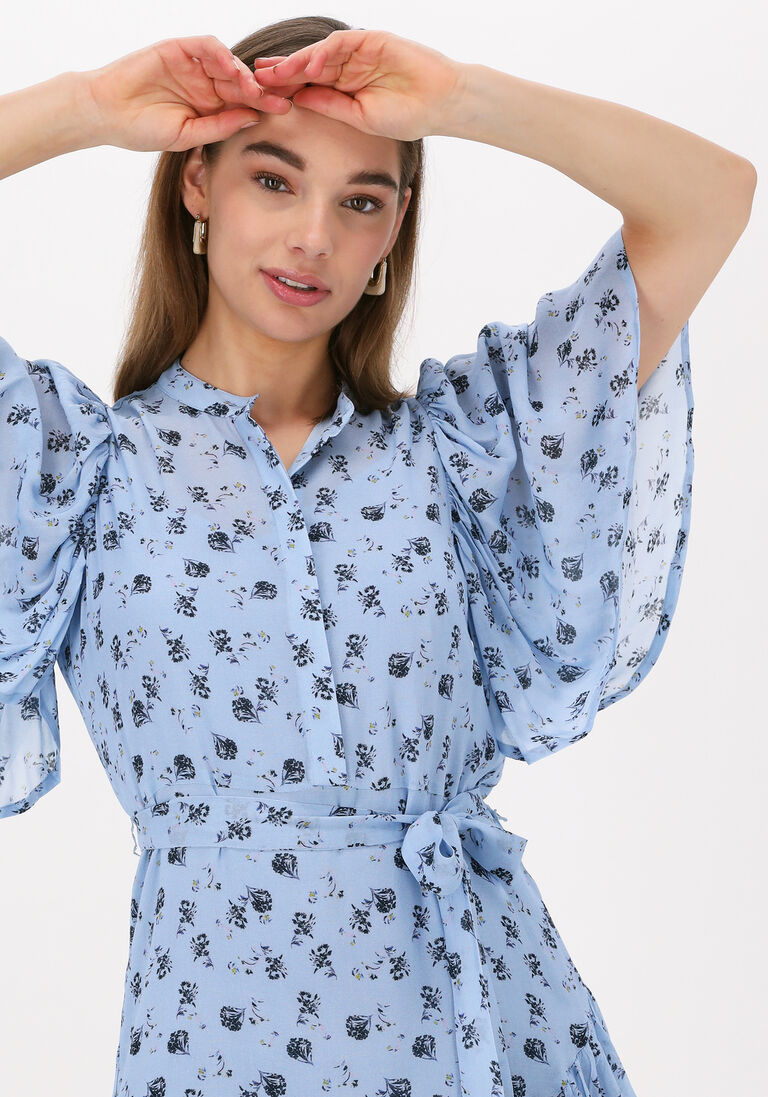 BRUUNS BAZAAR lichtblauwe bruuns bazaar mini jurk jacinta costa dress