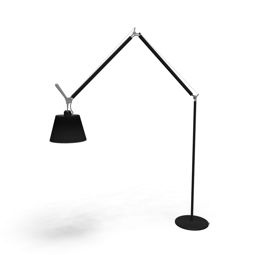 Lampenkap Tolomeo Ø42 zwart satijn