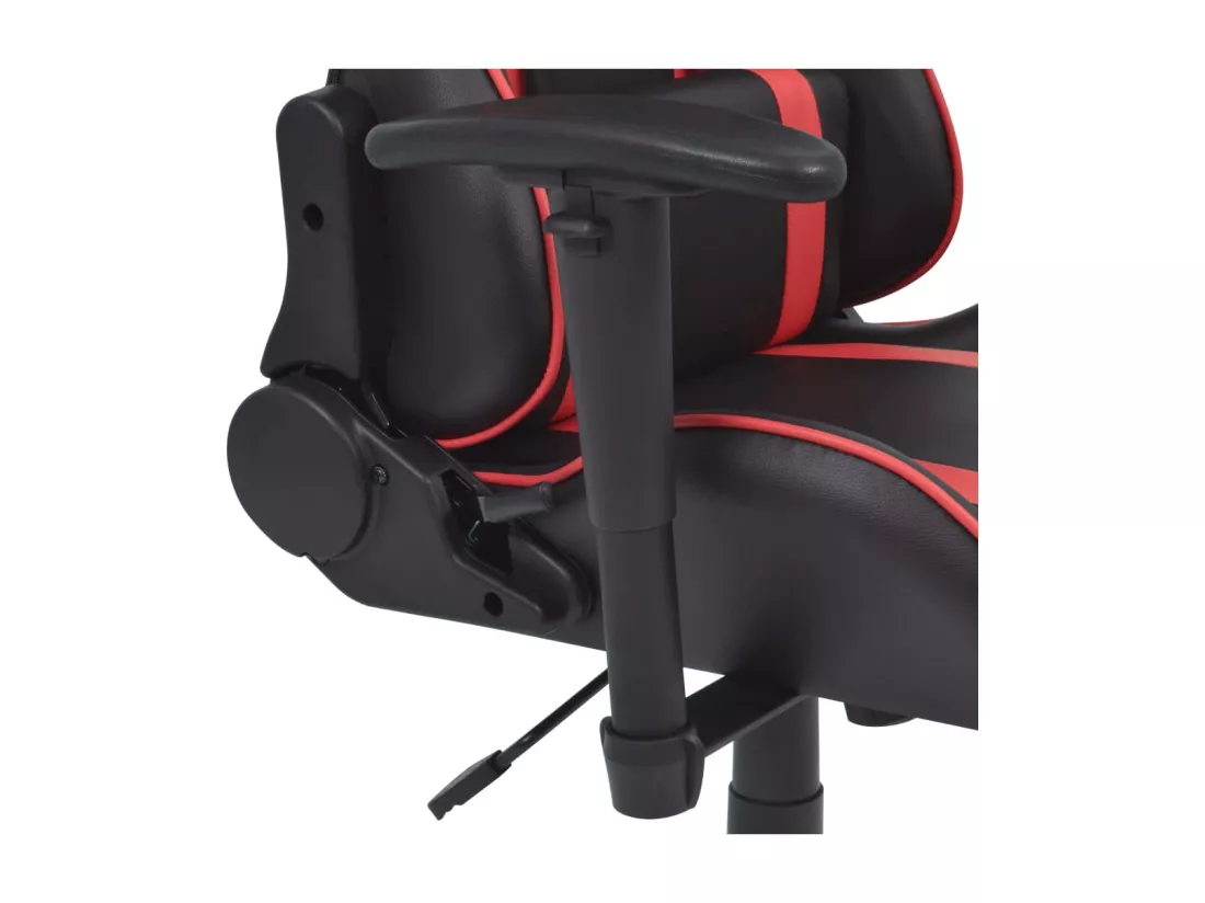 Chaise de bureau inclinable avec repose-pied Rouge