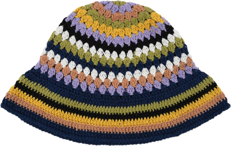 Sui Ava Bohemian Hat Blue multi