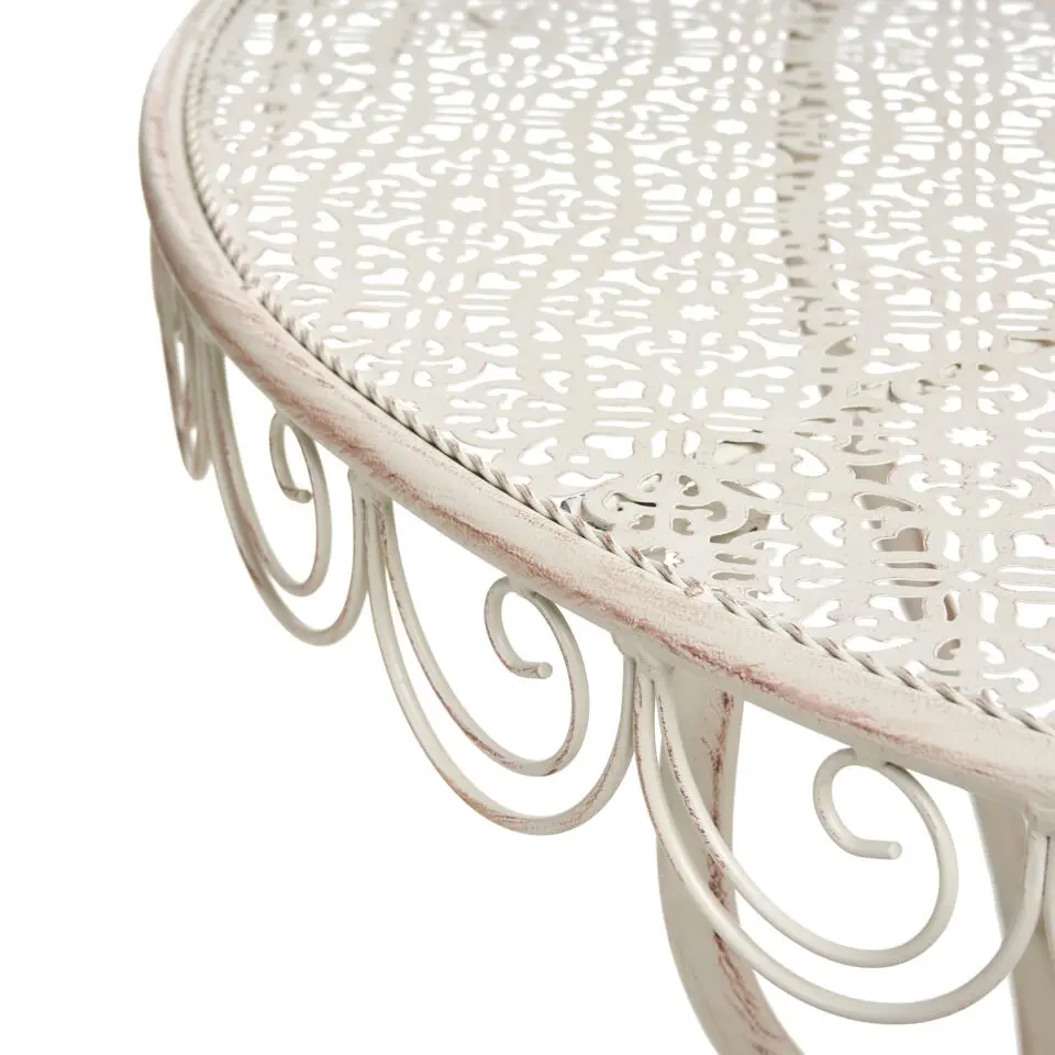 JUINA - Tuintafel - Lichtbeige - IJzer