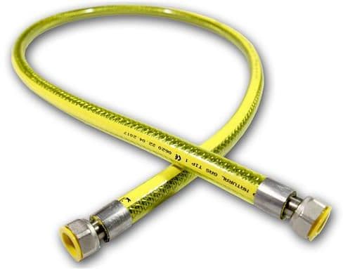 Mora GASSRØR PVC-fletting F1/2-F1/2 L-1250 med to roterende muttere