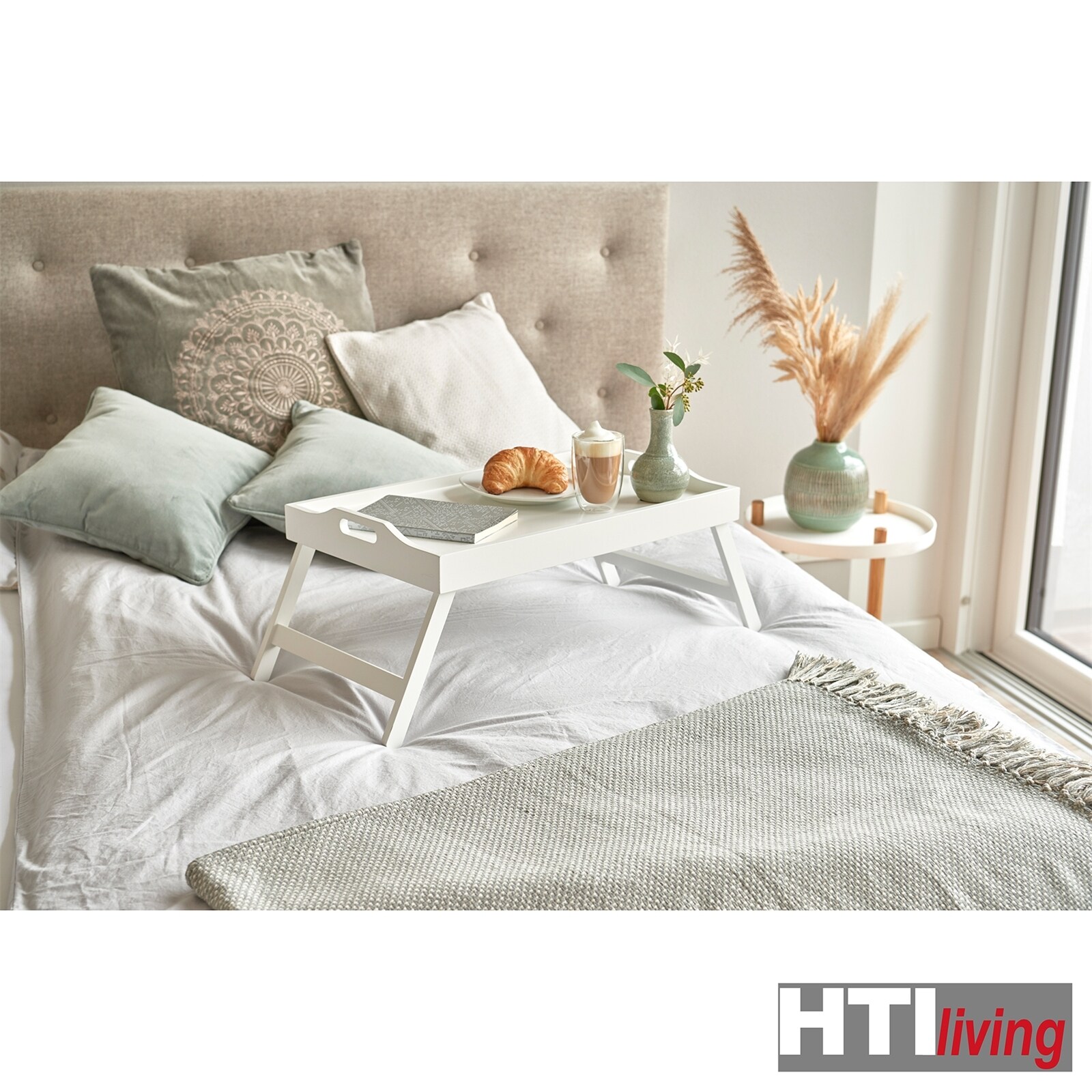 HTI-Living Bett-Tablett MDF, Kiefer