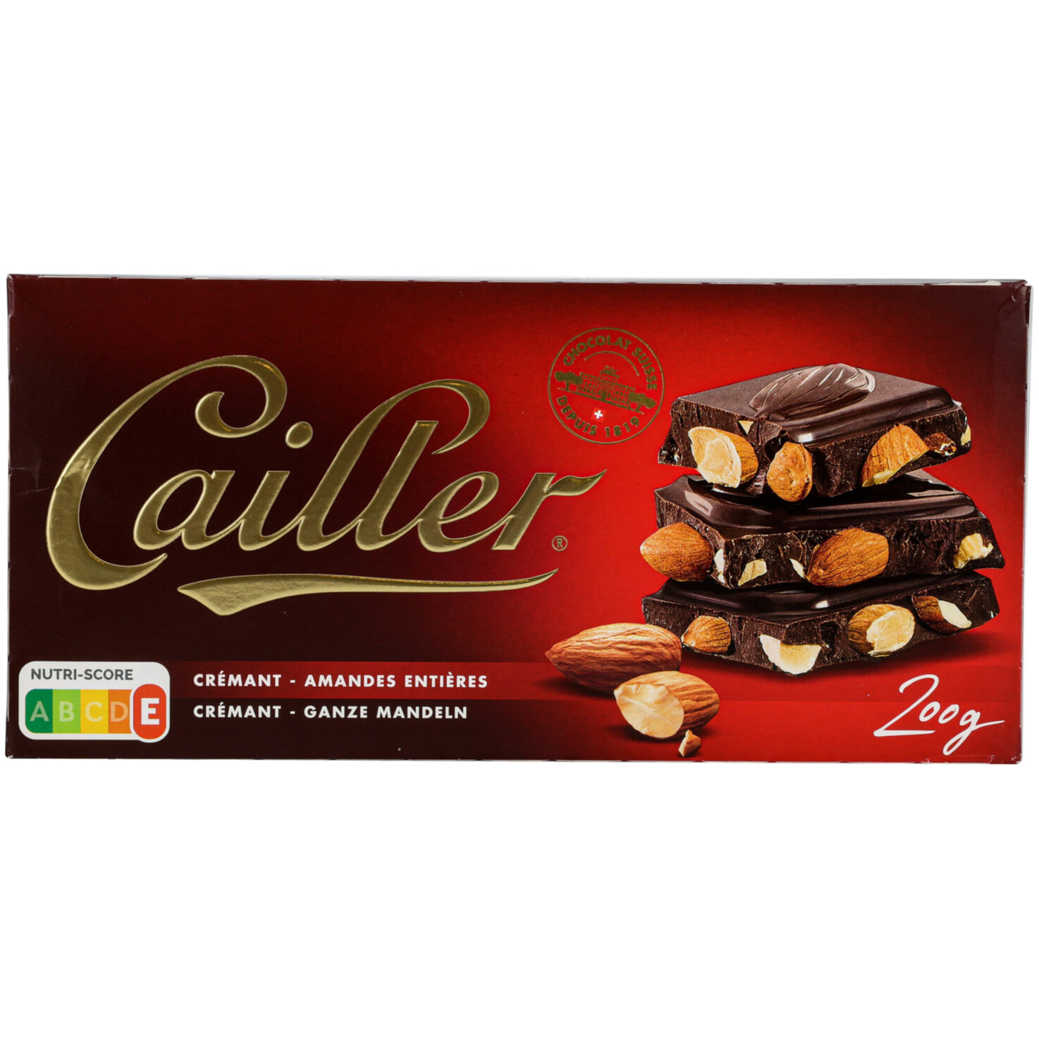 Cailler Tafel Dunkle Schokolade mit Mandeln