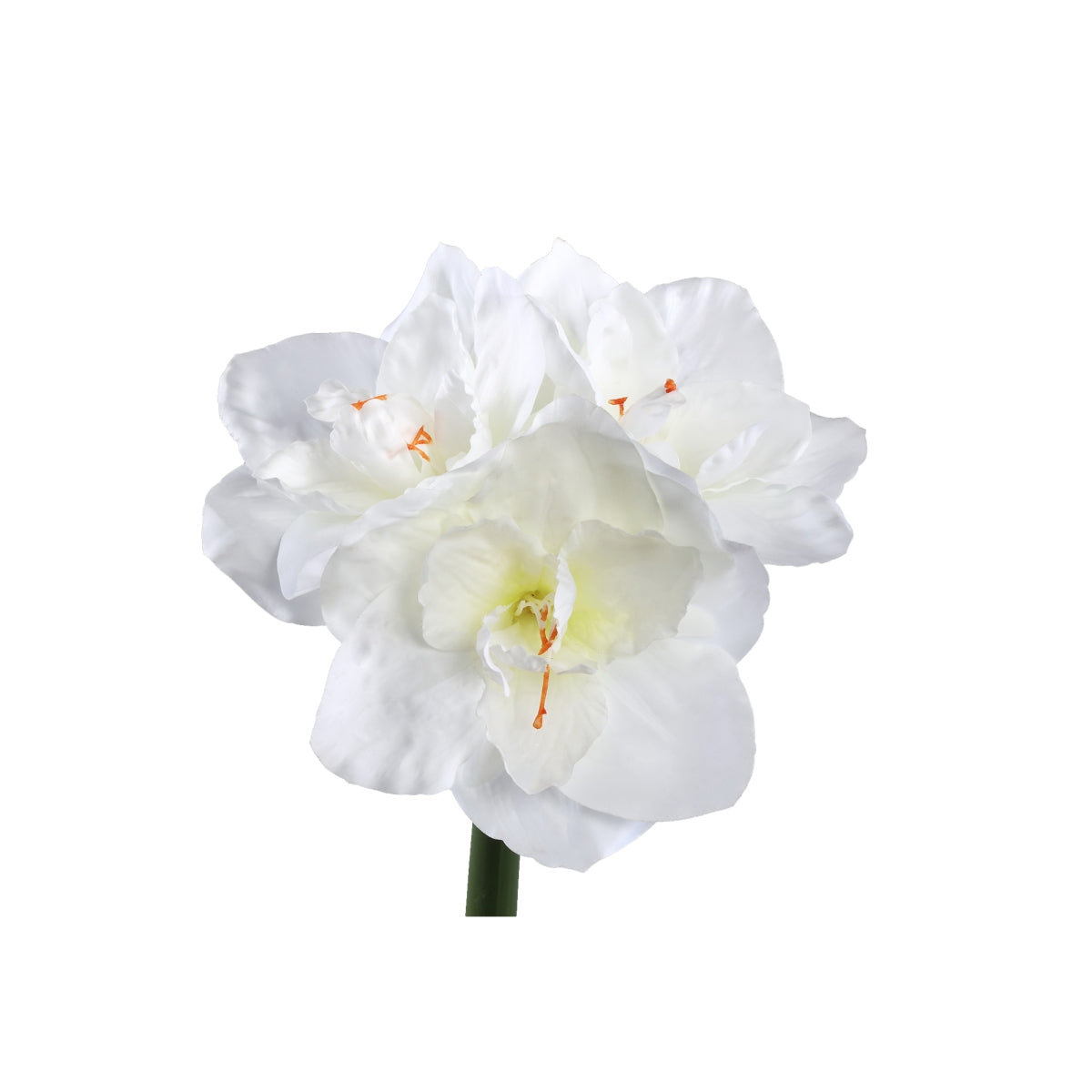 Ptmd fleur artificielle amaryllis - 17x38x75 cm - plastique - rouge