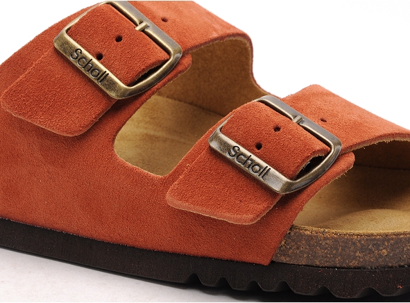 Scholl mules et sabots plats femme josephine 30050 orange