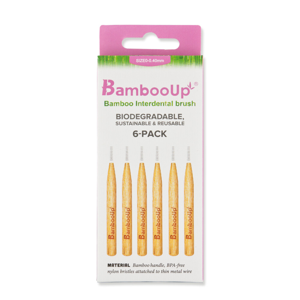 BambooUp Bamboo Interdentale Borstels 0,40mm6 stuks