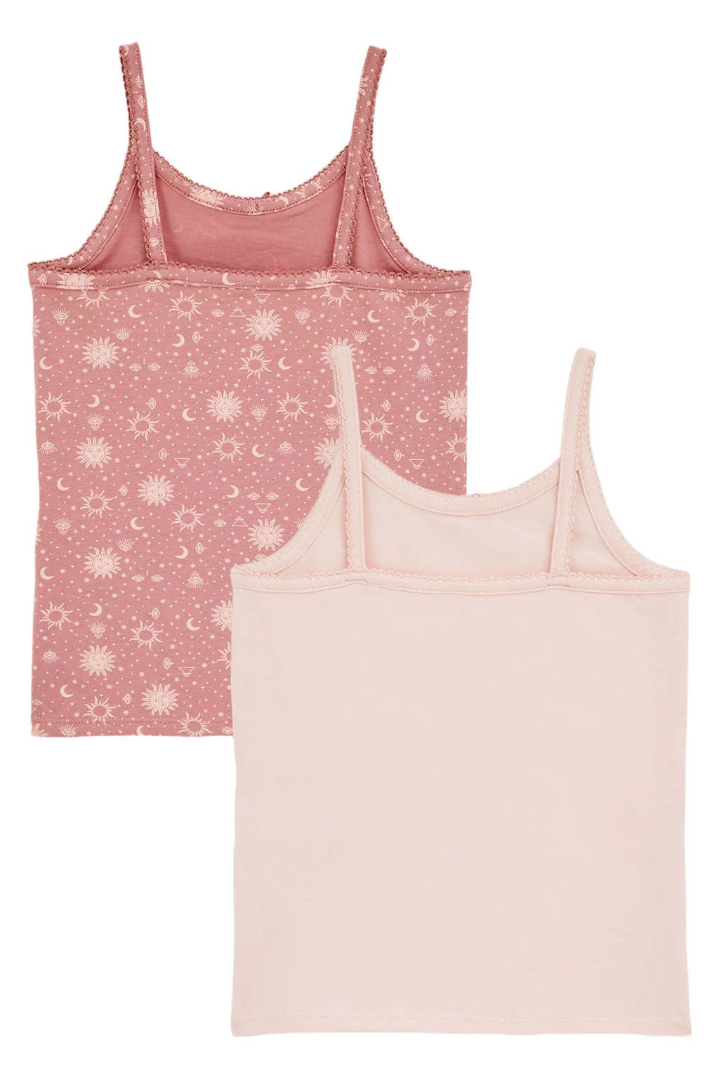 WE Fashion hemd - set van 2 lichtroze/roze