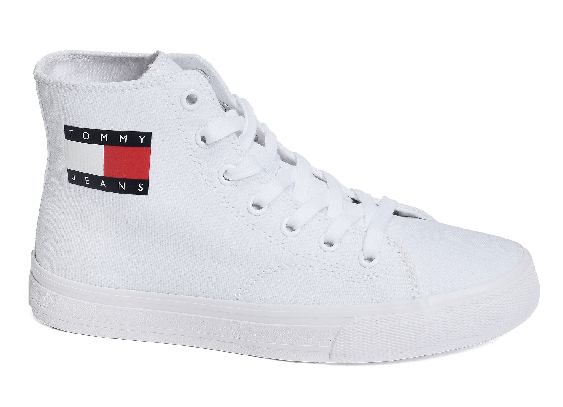 Wmns mid cut lace up vulc 0937 blanc