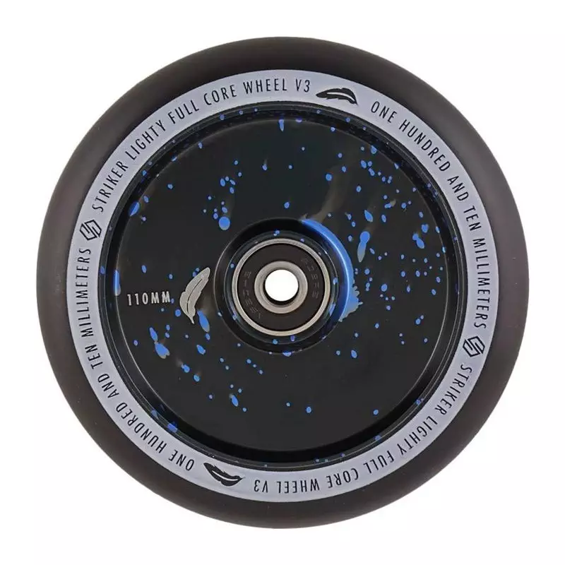 Roue trottinette STRIKER Lighty Fullcore V3 Blue Splash 110mm