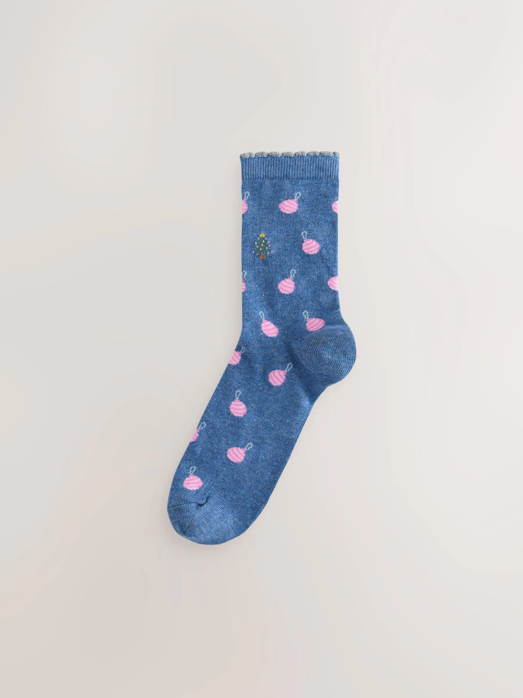 Kerstmis all-over print personage - Set van 4 paar enkelsokken