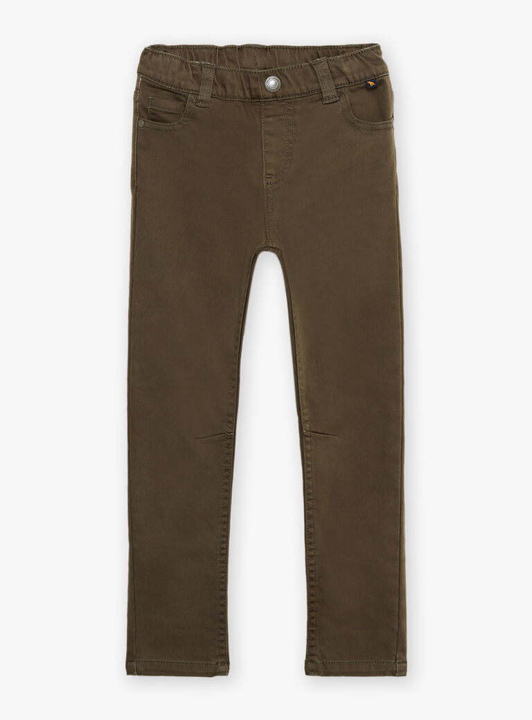 Pantalon regular kaki