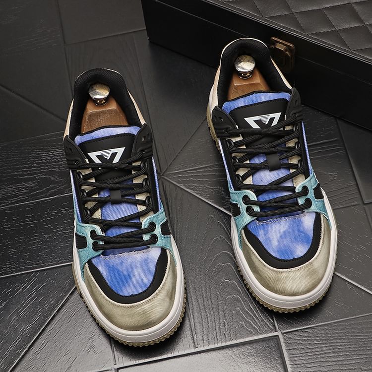 Mr Ozera - Contrasterende Paneel Platform Sneakers