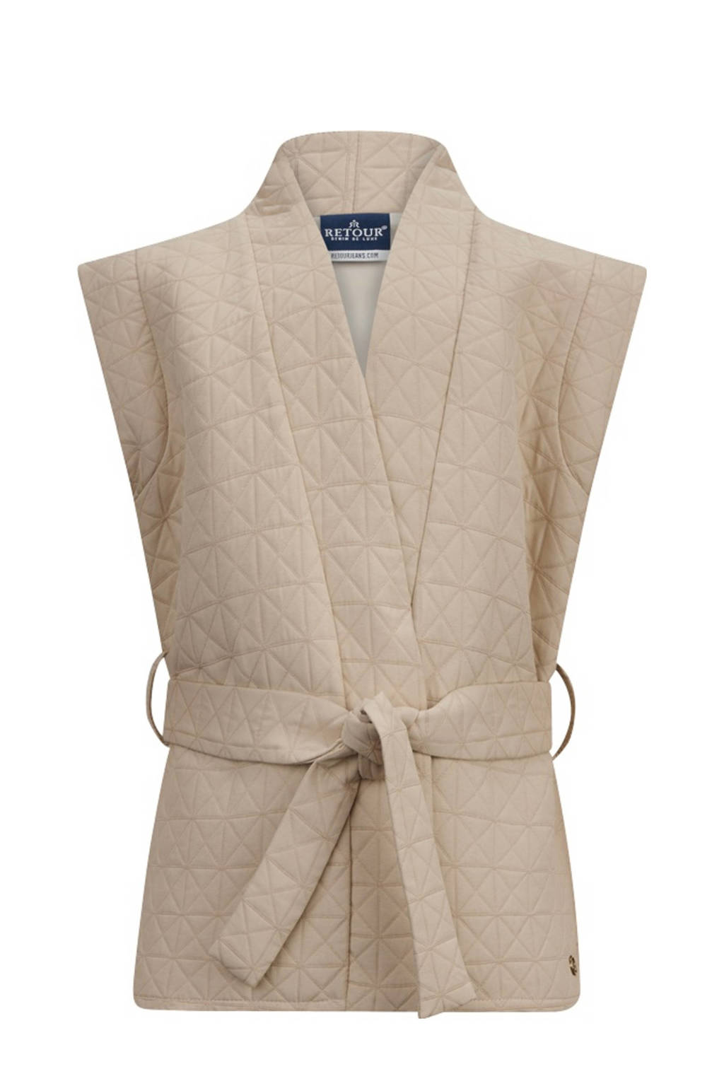 Retour Jeans gilet Claire lichtzand