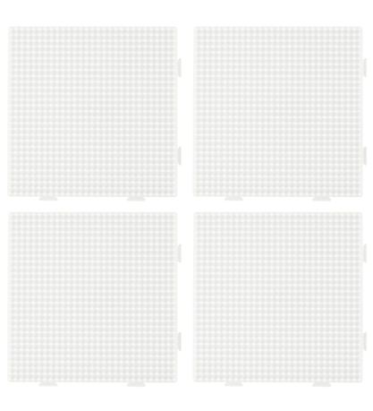 Hama Midi Perlen Steckplatten - 4 st. - Quadrat