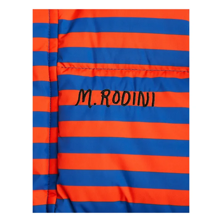 Mini Rodini Doudoune Polyester Recyclé Rayée | Bleu