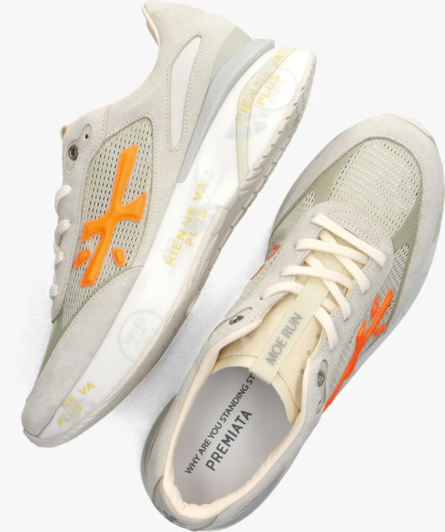 PREMIATA beige premiata lage sneakers moerun mesh