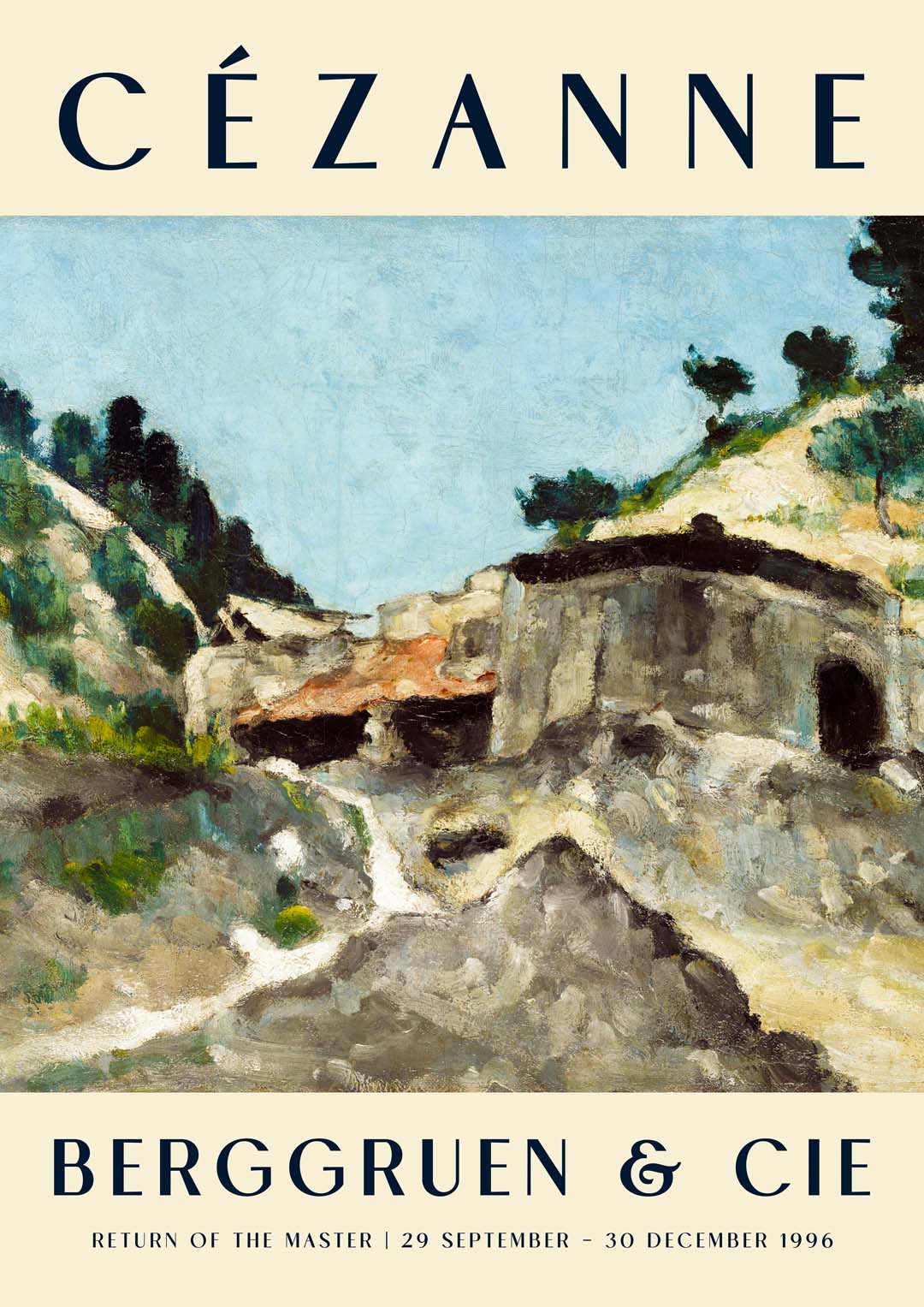Landschaft mit Wassermühle Kunstausstellung von Paul Cézanne