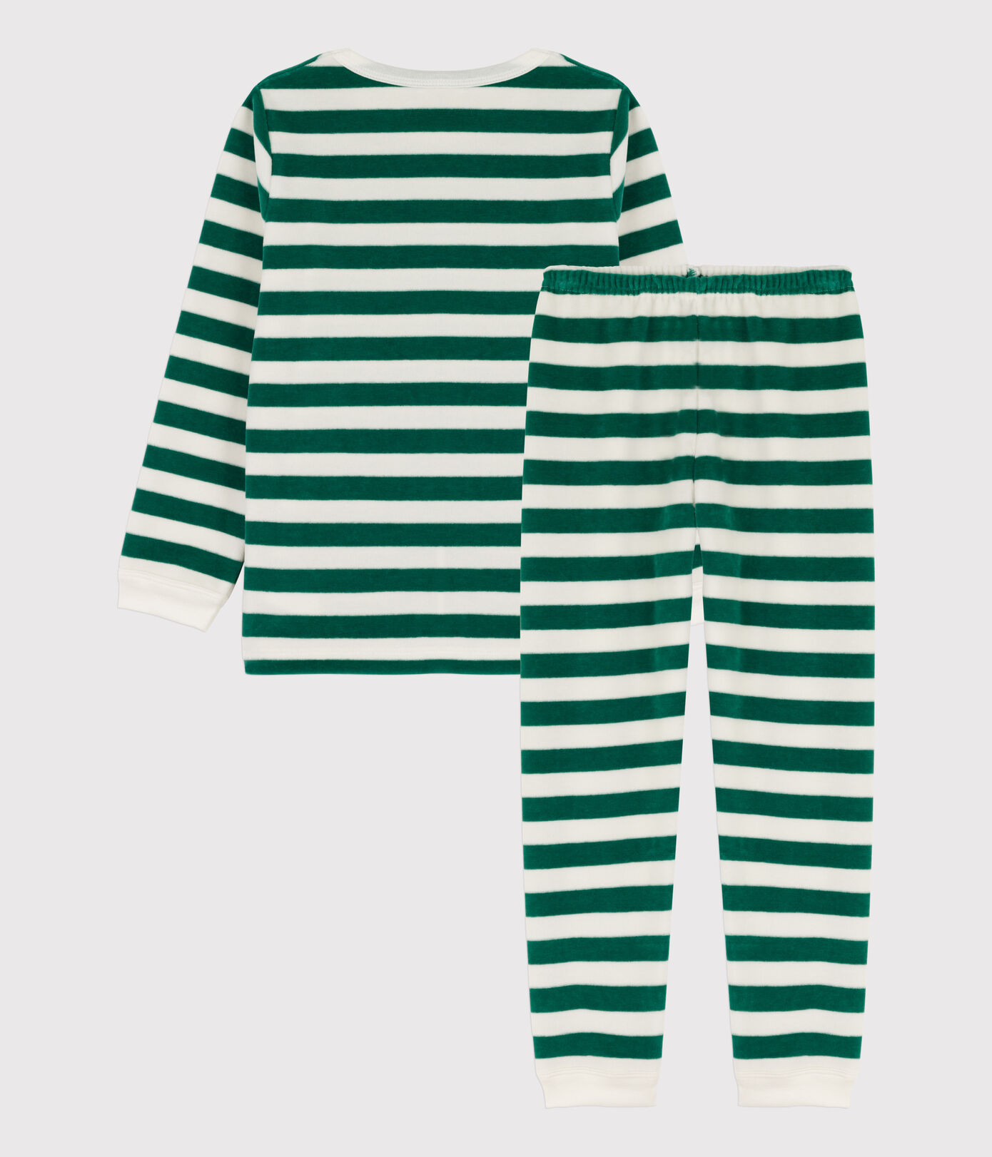 Pyjama rayé petite fille/petit garçon en velours