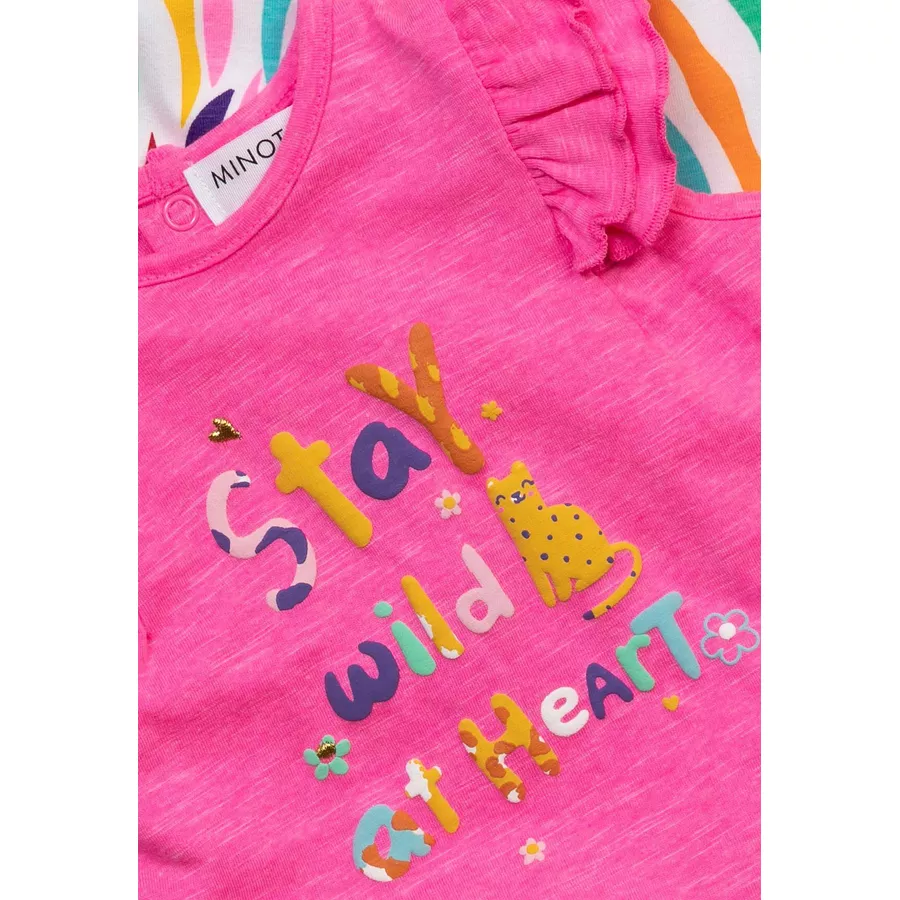 MINOTI T-Shirt und Leggings im Set Rosa