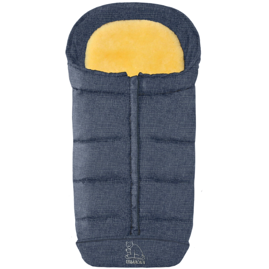 Heitmann Fußsack Komfort 2-in-1 blau-meliert