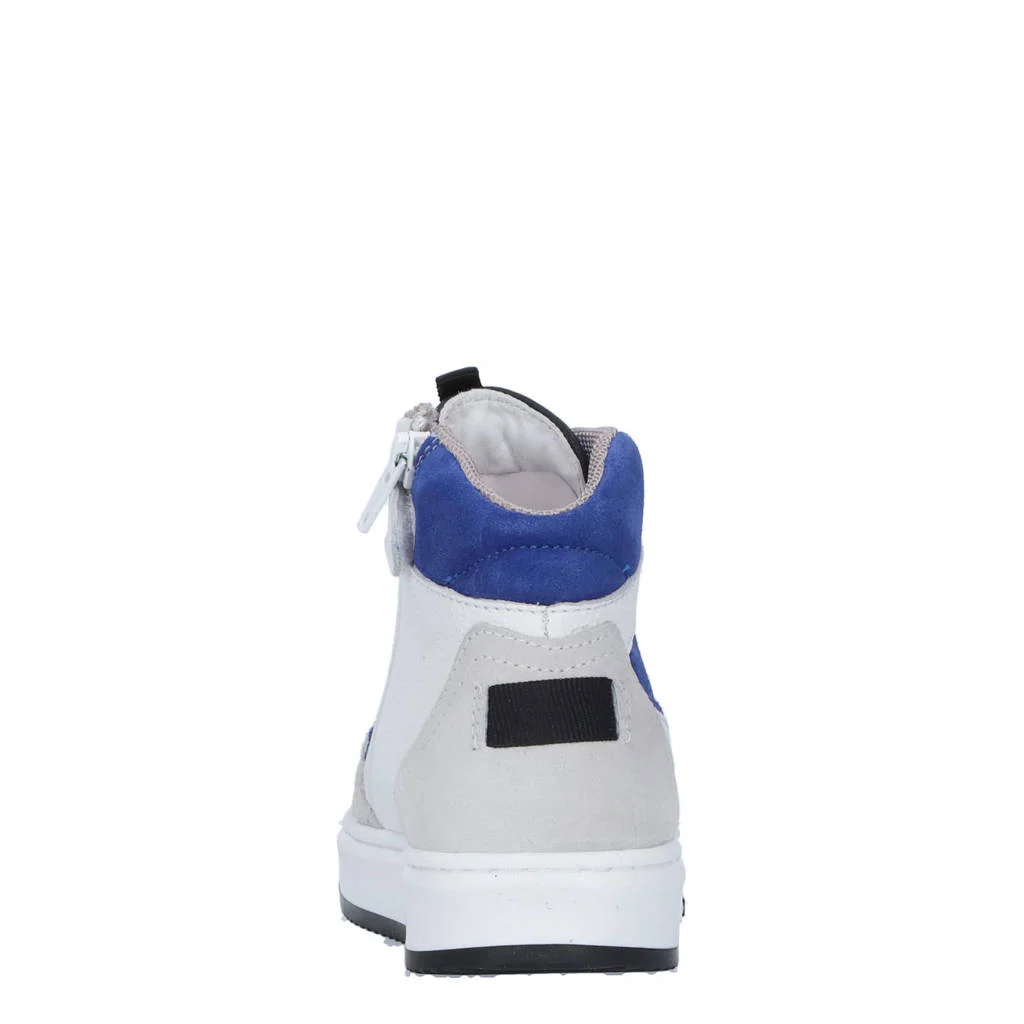 Hip suède sneakers wit/blauw