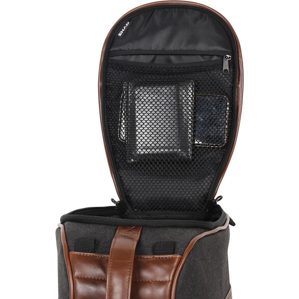 Shad - Sacoche de réservoir Cafe Racer SR18 Marron / Noir