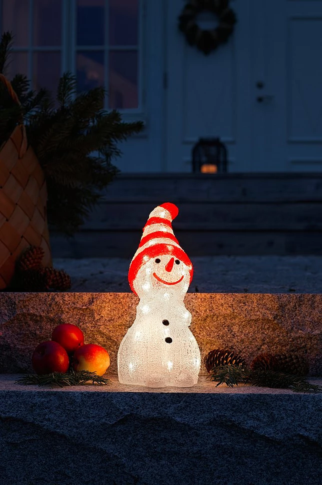 Snømann LED høyde 32 cm